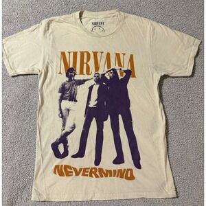 NIRVANA Nevermind Portrait Band Graphic T-Shirt Unisex Men's Small